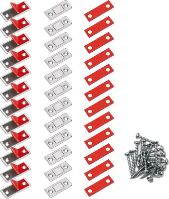 Produktbild von STILVORA Türstopper, 12-teiliges Magnet Set, Magnetische Türverschlüsse, Magnetverschluss Möbel, Magnete für Möbel und Türen, für Küchenschrank-Schubladen