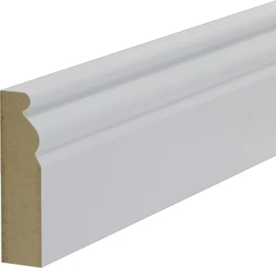 Produktbild von B.S. Bauprogramm Altbausockel 250 cm 70 x 18 mm weiß