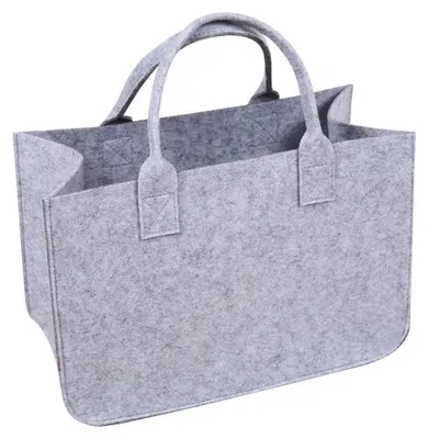 Productafbeelding van Feltentas, boodschappentas, 40x25x20 cm, grijs, met handgrepen