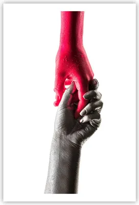 Produktbild von Poster - Poster ohne Rahmen - Hilfe Hände Symbol - 61x91,5 cm - Wand Bild - Wanddeko - Wandbilder - Kunstposter - Wandposter - Bilder - Kunstdruck - Wanddekoration - Wandbild - P2XPA61x91-4483