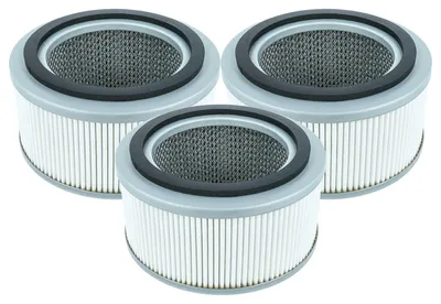 Produktbild von vhbw 3 Staubsaugerfilter kompatibel mit Kärcher T 10/1, T 191 Staubsauger - HEPA-Filter Schwarz Grau Weiß