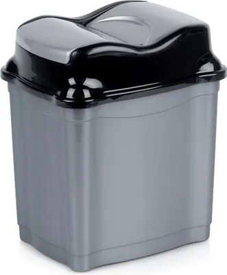 Obrázek produktu pro Plastový odpadkový koš šedý 5l