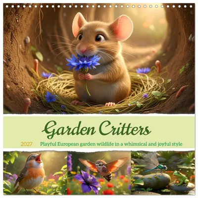 Produktbild von Gartenbewohner (Wandkalender 2027, 12 × 12 Zoll) CALVENDO, 12-monatiger Wandkalender
