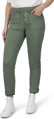 Produktbild von Stooker Women DAVOS COLOUR Damen 5-Pocket-Jeans Boyfriend Fit 50 (Länge 30) ivy green