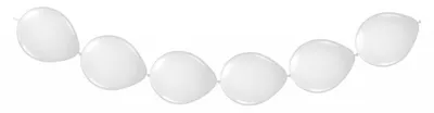 Immagine prodotto di Palloncini a bottone bianchi, 8 pz.