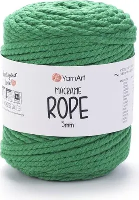 Produktbild von Yarn Art Macrame Rope 5 mm 85 m 759 Green Schnur