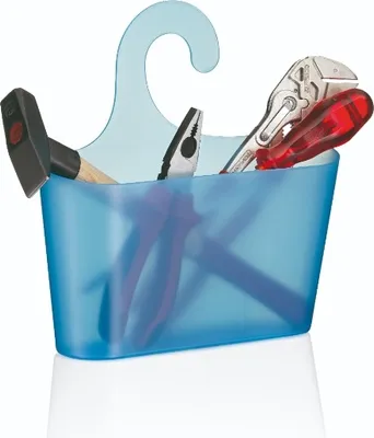 Produktbild von Maggy Korb mit hängendem Haken - Blau Transparent - Kela
