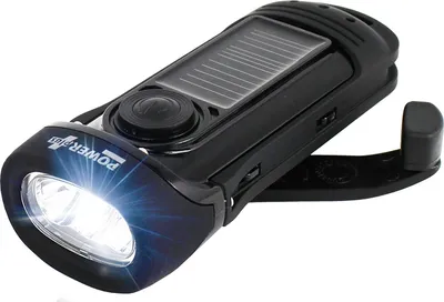 Produktbild von POWERplus Barracuda Solar- und Dynamo-Taschenlampe, wasserdicht