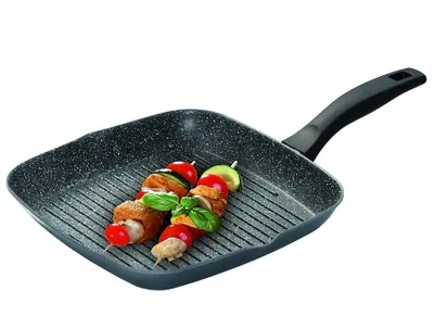 Produktbild von Stoneline Grill PAN 28X28CM Bratpfanne, Gusseisen/Gussaluminium, Induktionsherd-geeignet, Antihaftbeschichtung