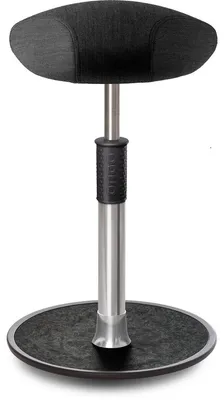 Produktbild von Sitz- Stehhocker Free Tall Triangel kvadrat Remix Anthrazit Chrom /schwarz.