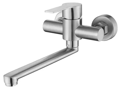 Produktbild von Wandmontage Küchenarmatur, 11 cm Höhe, 180° Drehfunktion, für die Küche
