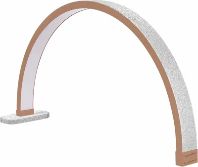 Zdjęcie produktu dla Lampa półksiężycowa, moc 45 W, regulowana temperatura barwowa, możliwość ciągłego ściemniania, złota