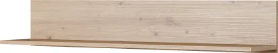 Produktbild von Wandregal, Hängeregal, Wandbord, Hängeboard, Wandablage, Hängeschrank, Wandbrett, Schweberegal BERGEN ARTISAN-Eiche, , 120X20X20 skandinavischer Stil