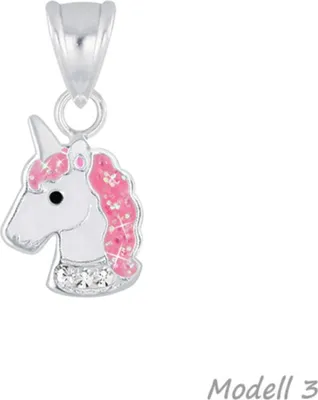 Produktbild von Kinderkette Silber 925 Kette: Einhorn Halskette für Mädchen Modell 3