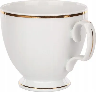 Zdjęcie produktu dla Filiżanka porcelanowa ze złotym wzorem 220 ml