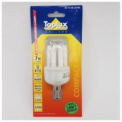 Produktbild von Spahn Energiesparlampe, 7W, E14, 2700K, 8000 Leuchtstunden