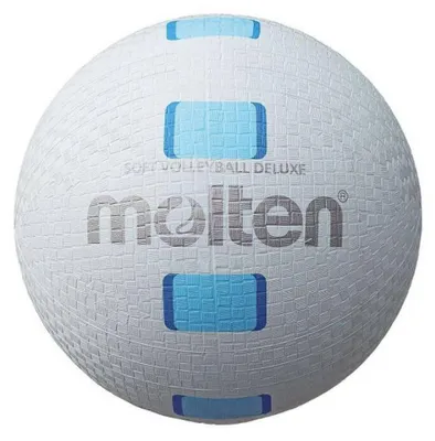 Immagine prodotto di Molten - Pallone da pallavolo morbido "Deluxe" PP2558 (taglia unica) (bianco/blu)
