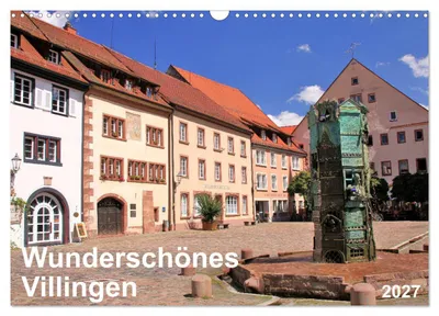 Produktbild von Wunderschönes Villingen (Wandkalender 2027 DIN A3 quer), CALVENDO Monatskalender