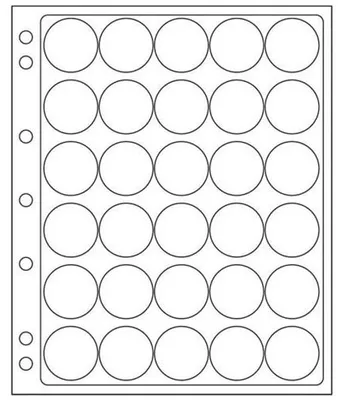 Produktbild von Kunststoffhüllen ENCAP, für 30 Münzen mit einem InnenØ von 30 bis 31 mm