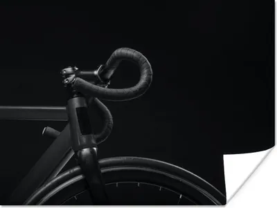 Produktbild von MuchoWow® Poster Fahrrad - Lenker - Schwarz - Weiß 40x30 cm - Plakate für die Wände - Poster Wohnzimmer