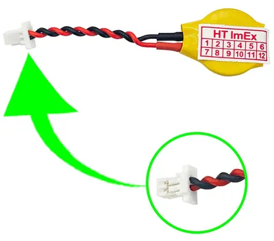 Produktbild von RTC CMOS ML1220 Batterie Knopfzellen mit Steckerkabel für Sony Vaio VPCCB3S1E