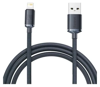 Zdjęcie produktu dla Kabel Do Ładowarek Usb-C Do Lightning Baseus Crystal Shine, 20W, Pd, 2M (Czarny)