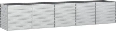 Produktbild von vidaXL Garten-Hochbeet 400x80x77 cm Verzinkter Stahl Silber