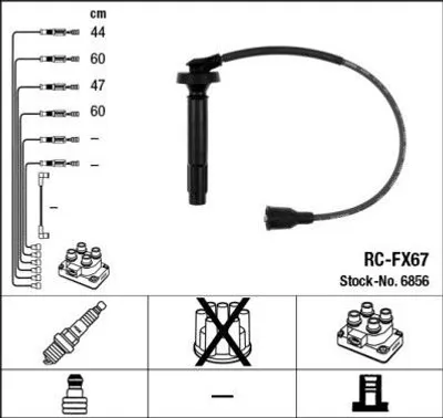 Produktbild von Ngk Zündleitungssatz 6856