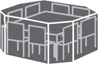 Immagine prodotto di Casetta da giardino grigia - 220 cm x 220 cm x 95 cm