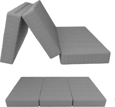 Produktbild von Schaumstoffmatratze – Campingmatratze – 80 x 195 x 15 cm – Grau
