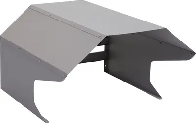 Produktbild von Mähroboter-Garage HWC-L43, Dach Unterstand für Rasenmäher, Metall 40x59x69cm  grau