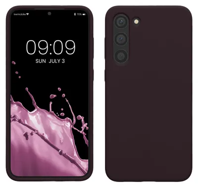 Produktbild von kwmobile Handyhülle für Samsung Galaxy S23 Plus Hülle - Case Silikon - Kabelloses Laden - Schutzhülle Cover in Brombeere