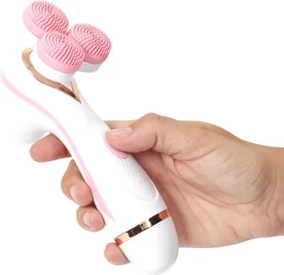 Image de Brosse Nettoyante Visage - COSMETIC CLUB - 3D - Étanche - Rose