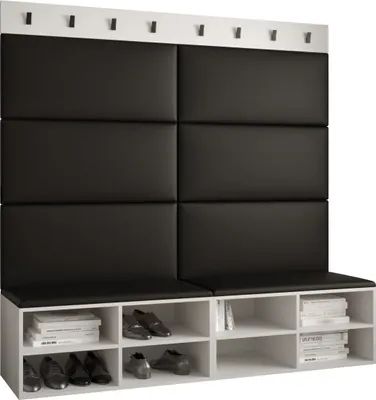 Produktbild von Garderobe MIRO Set 7 mit gepolsterten Paneelen Industrial Design