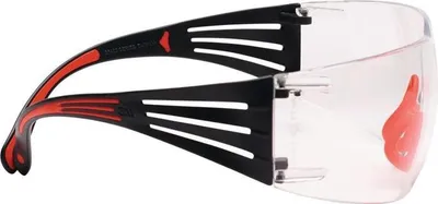 Obrázok produktu pre 3M 7100148026, Bezpečnostné okuliare, Šedá, Červená, Priehľadná, Polykarbonát, Polykarbonát, 20 kusov