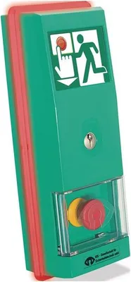 Image de Terminal dePRAXIS avec bloc d'alimentation, montage en saillie, avec écran de surveillance des plastiques de tri, vert