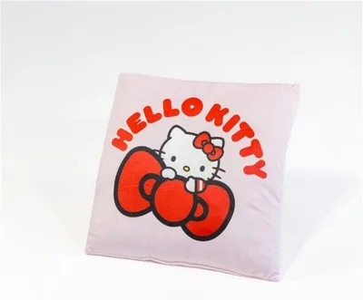 Immagine prodotto di Cuscino decorativo Hello Kitty con grande fiocco - 35 x 35 cm - in velboa