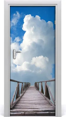 Produktbild von Tulup Türaufkleber 85x205 cm Dekorative Aufkleber Selbstklebend Wasserdichte Tapete Abnehmbar Schlafzimmer Wohnzimmer Wohnkultur - Weg in den Himmel
