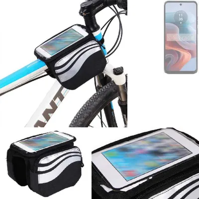 Produktbild von K-S-Trade Rahmentasche Fahrrad-Halterung kompatibel mit Motorola G34 5G Rahmenhalterung Fahrrad Handyhalterung Fahrradtasche Handy Smartphone