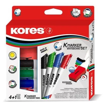 Zdjęcie produktu dla Kores M20863, 4 szt., Czarny, Niebieski, Zielony, Czerwony, Końcówka pociskowa, Wielobarwny, Okrągły, 3 mm