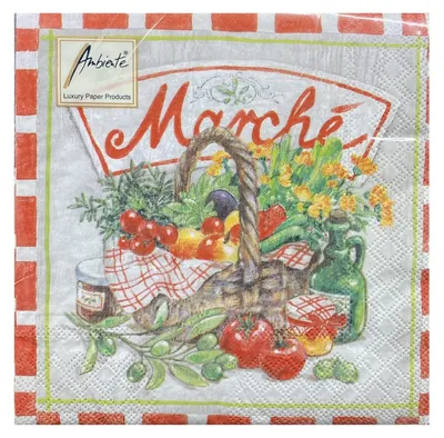 Papierservietten 33x33 cm 3-lagig 20 Stück Mehrfarbig