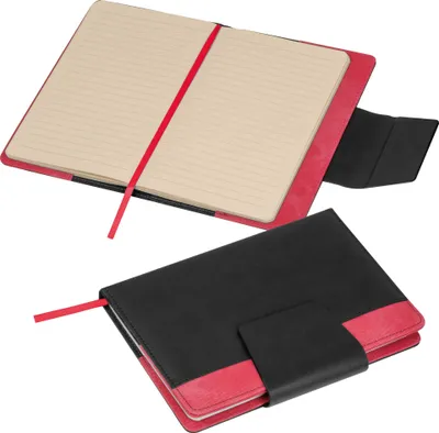 Produktbild von Notizbuch / DIN A5 / mit Magnetverschluss / 160 Seiten / Farbe: rot