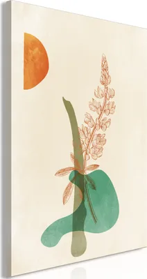 Produktbild von Vliesstoff Leinwandbild - Lubine (1 Part) Vertical 80x120 cm Blätter b-C-0669-b-a