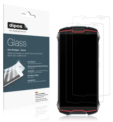 Obrázek produktu pro 2x ochranná fólie pro Cubot King Kong Mini 2 Pro matt - Anti-Shock 9H Film dipos Glass Plastic Glass