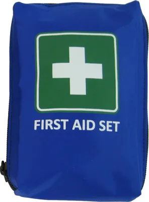Produktbild von LEINA Mobiles Erste Hilfe Set "First Aid" 21-teilig blau