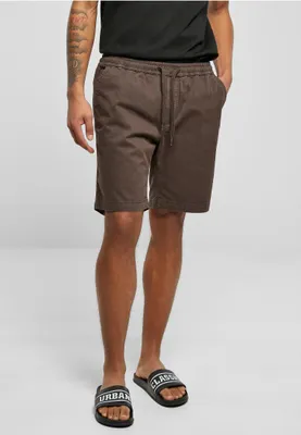 Image de Short de jogging pour homme Urban Classics en twill stretch, marron - S