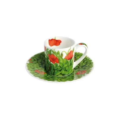Produktbild von Taitù Prati Italiani - Espressotasse m/U, Blume rot