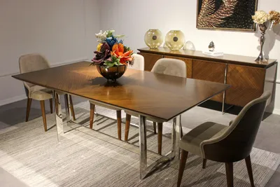 Produktbild von Komplett Set Esstisch Luxus Esszimmer Design Möbel Sideboard 4x Stühle