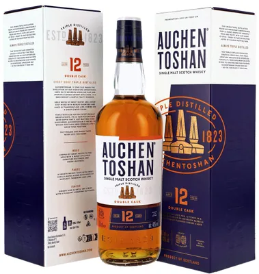 Produktbild von Auchentoshan 12 Jahre | Single Malt Scotch Whisky | Triple Distilled Double Cask | 0,7 l. Flasche in Box