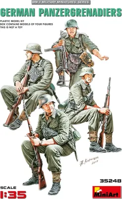 Productafbeelding van MiniArt 1:35 Figuur: Duitse pantserinfanteristen (4)